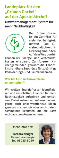 gruener gockel werbung